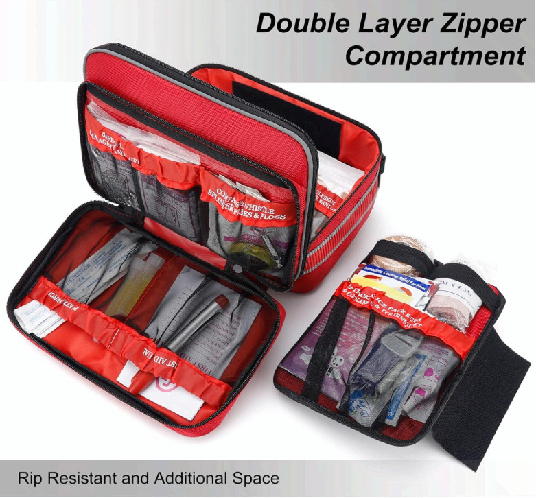 Professional 500-Piece First Aid Kit for Home, Car, Travel & Outdoor Emergencies