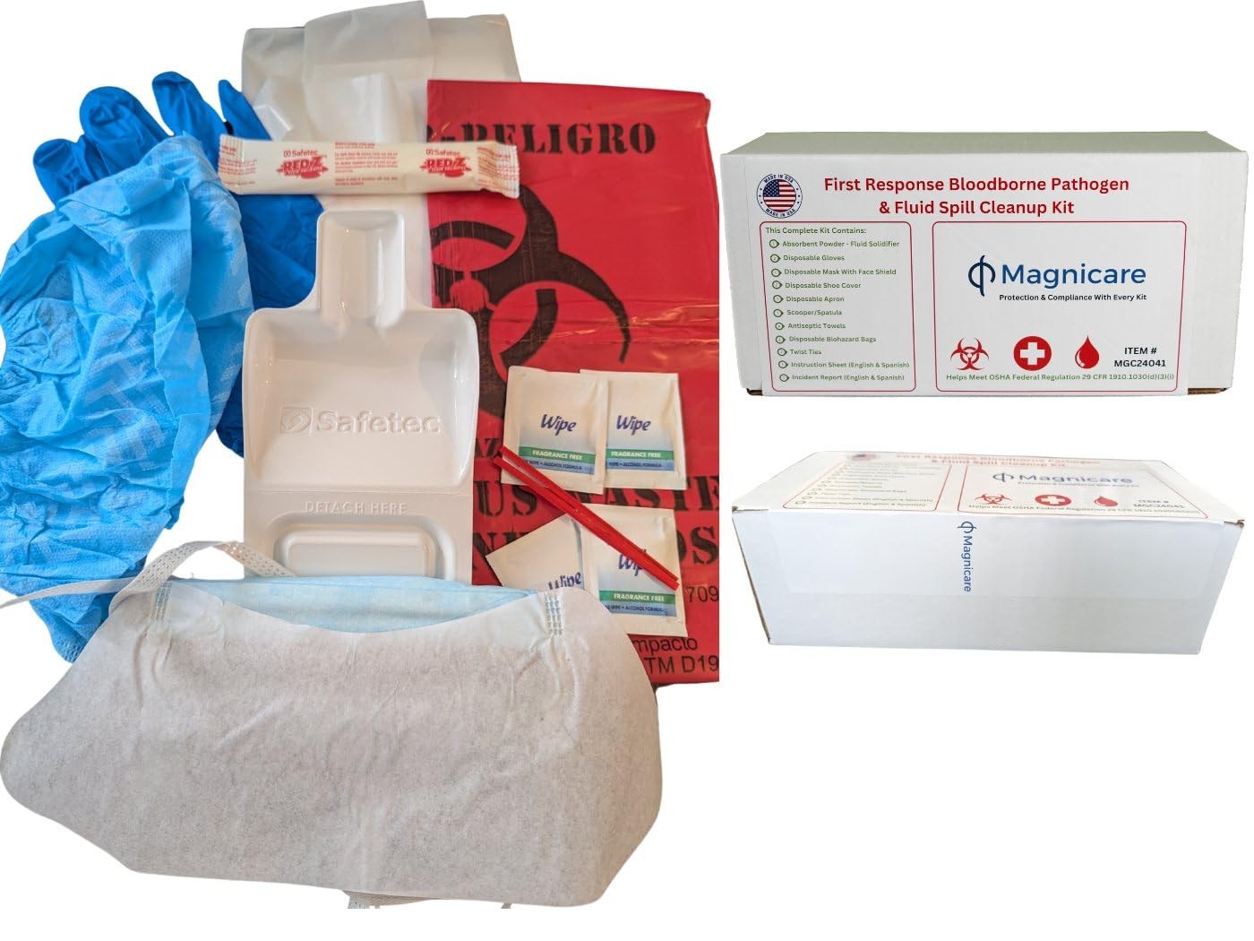 Bodily Fluid Clean Up Kit & Vomit Clean Up Pack – Be OSHA Compliant | Bloodborne