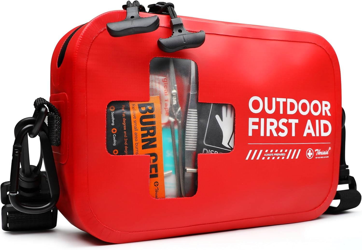 152 PCS Waterproof First Aid Kit, Portable Small Boat Dry Bag Bug Out Bags, Emer