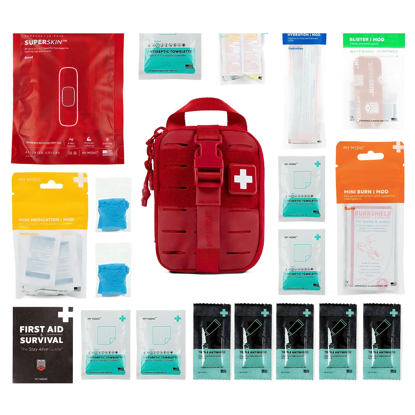 Sidekick – Camping Hiking and Backpacking First Aid Kit – 70 Items – HSA and …