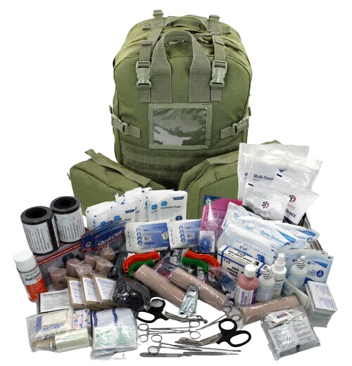 ELITE FIRST AID Stomp Medical Kit STOCKED Trauma Advanced Medical Care OD GREEN