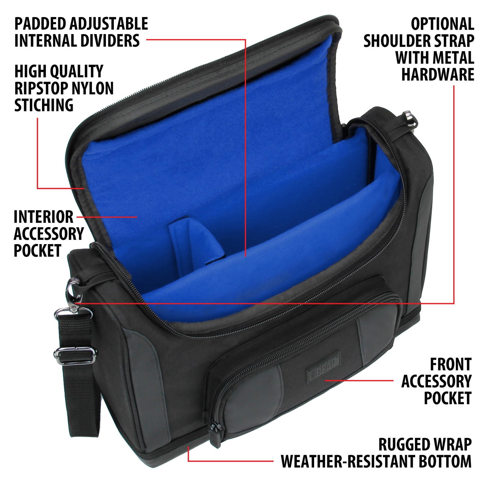USA GEAR Travel Shoulder Bag Compatible with Asthma Machines (Bag Only)