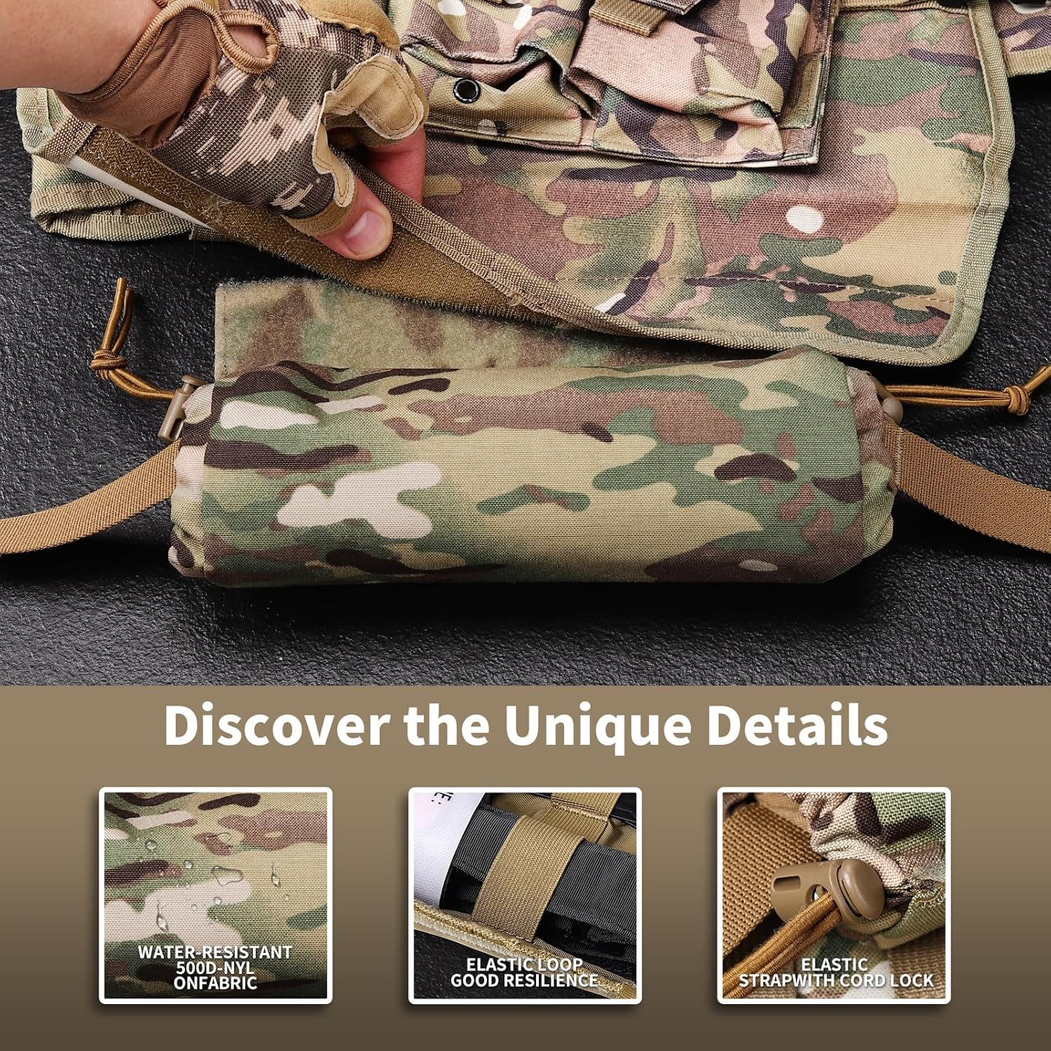 Ifak Medical Trauma Roll up Drop Bag EMT First Aid Sub Abdominal Carrying Pou…
