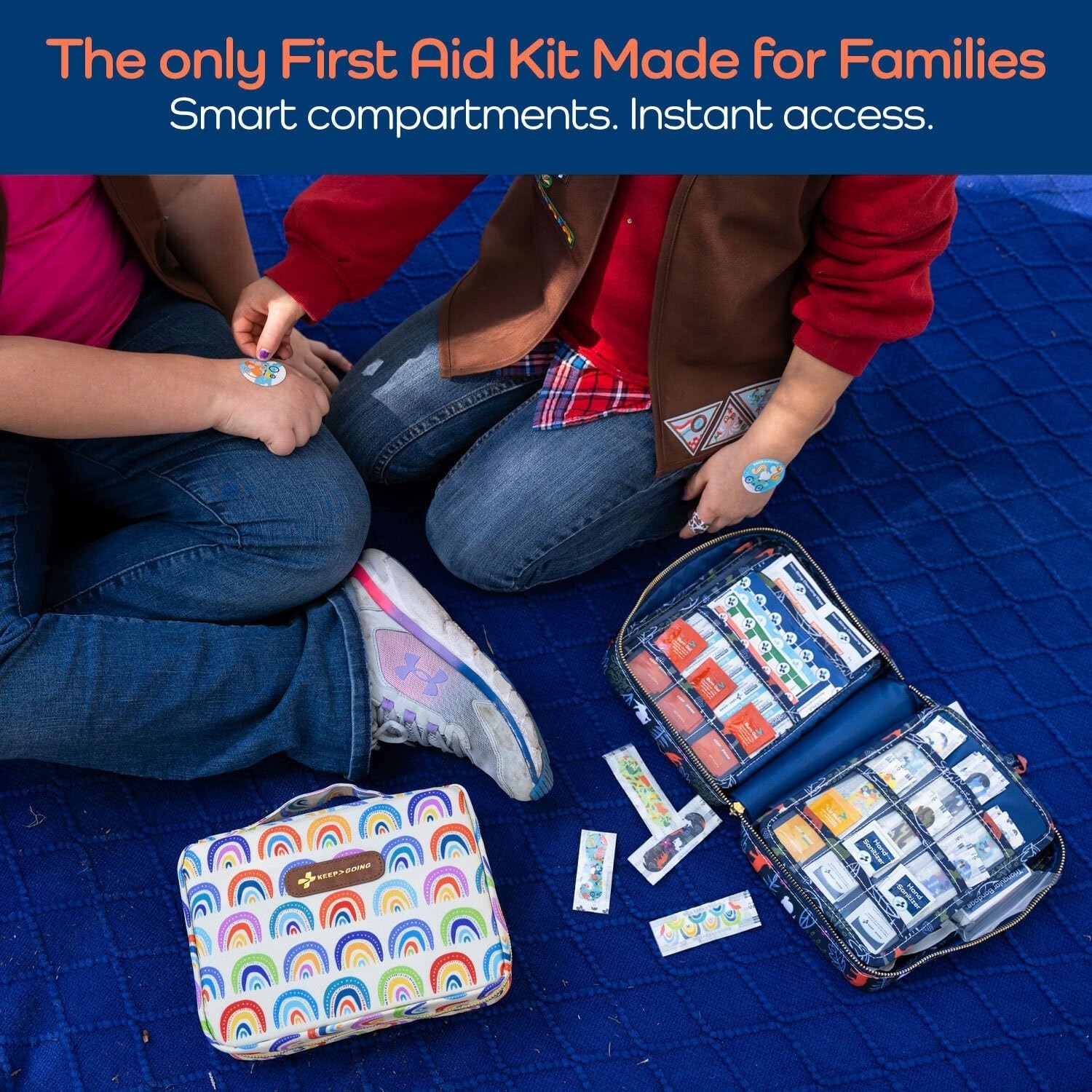KeepGoing Large Home First Aid Kit for Kids – 270 Pc. for Car, Home, Dorm, & …