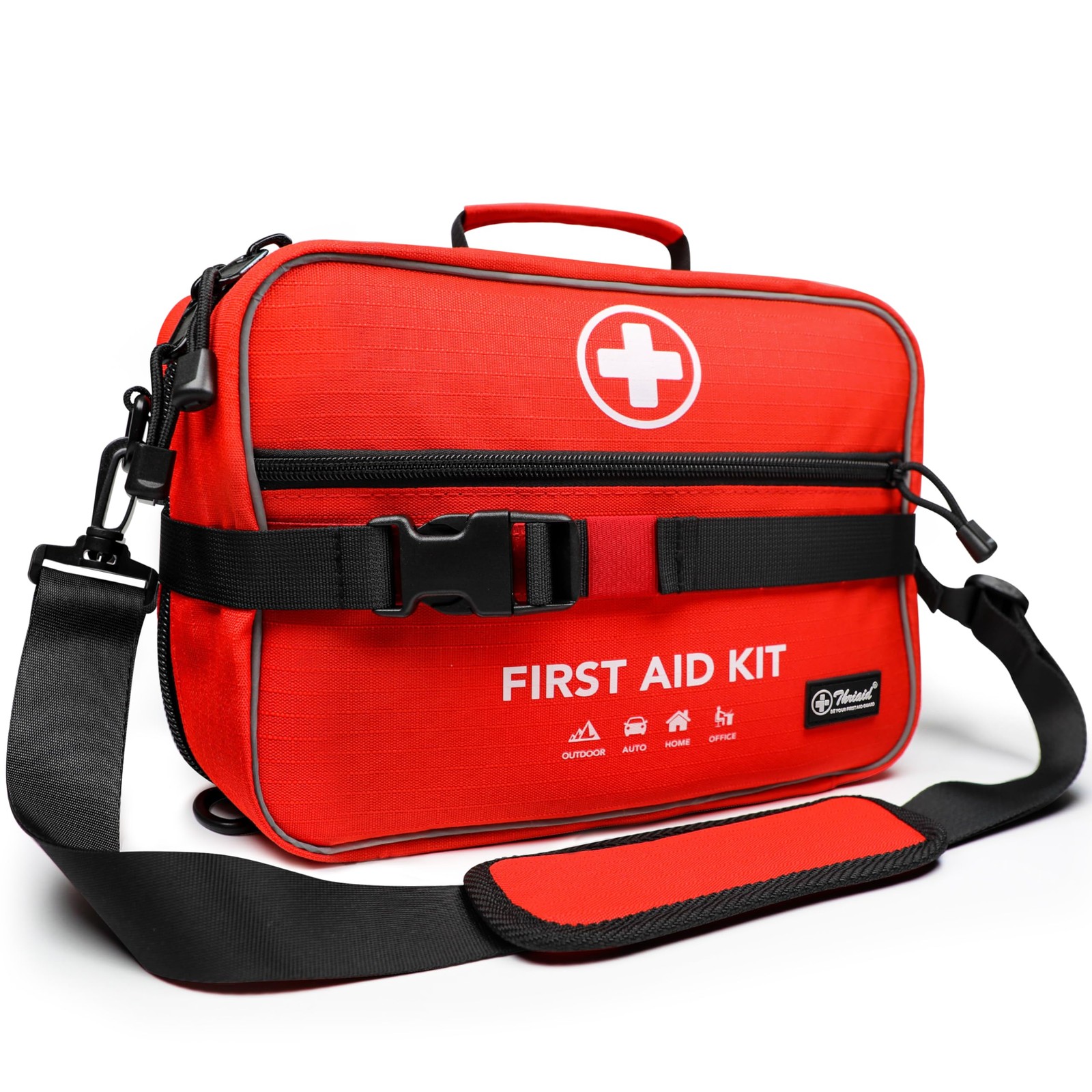 430 Piece First Aid Kit, Well-Organized Premium Waterproof Compact Trauma Medica