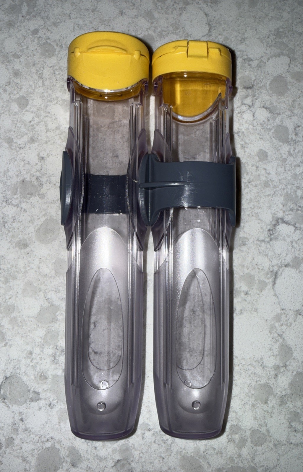 2 EpiPen Auto-Injector Plastic Case Tube Holder Empty Pair Of Cases W Holder