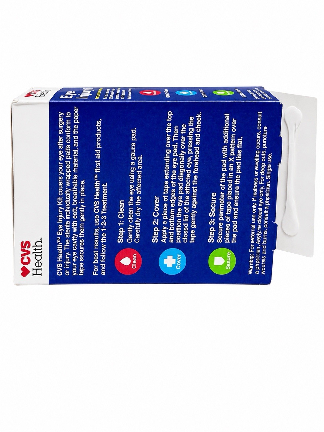 CVS Health Eye Injury Kit W/ 5 ct Sterile Pads & 1 Roll Paper Tape