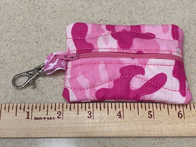 Clip on Pouch Case Holder Auvi-Q Inhaler Gift Card Money ID Jewelry Keys Camo