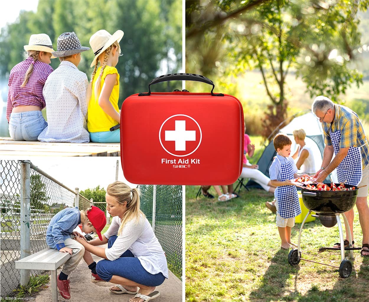 Compact First Aid Kit (228pcs) Designed for Family Emergency Care. Waterproof…