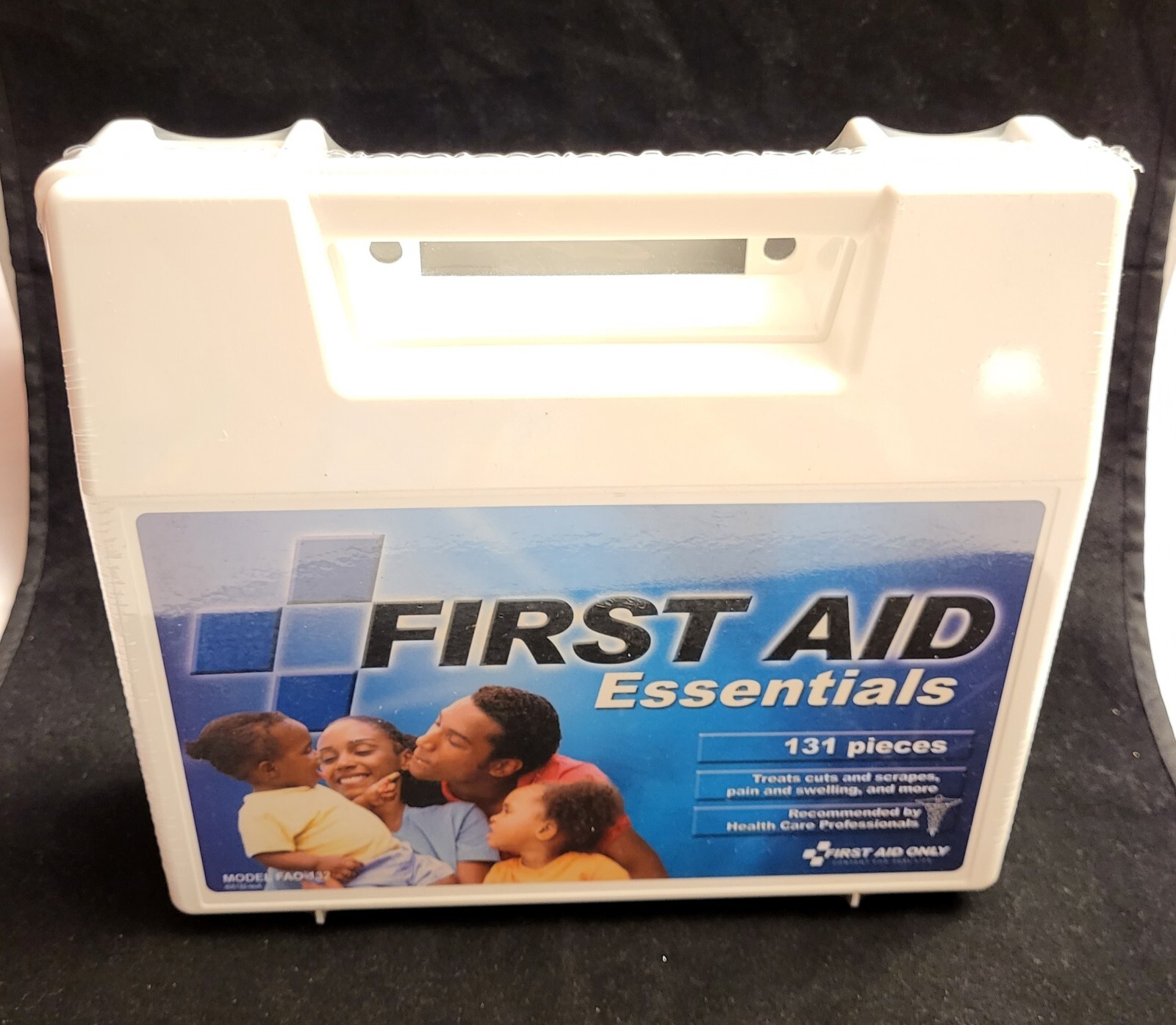 First Aid Kit, Essentials, 131 Pc. NEW. Treats cuts, scapes, pain, swelling +.