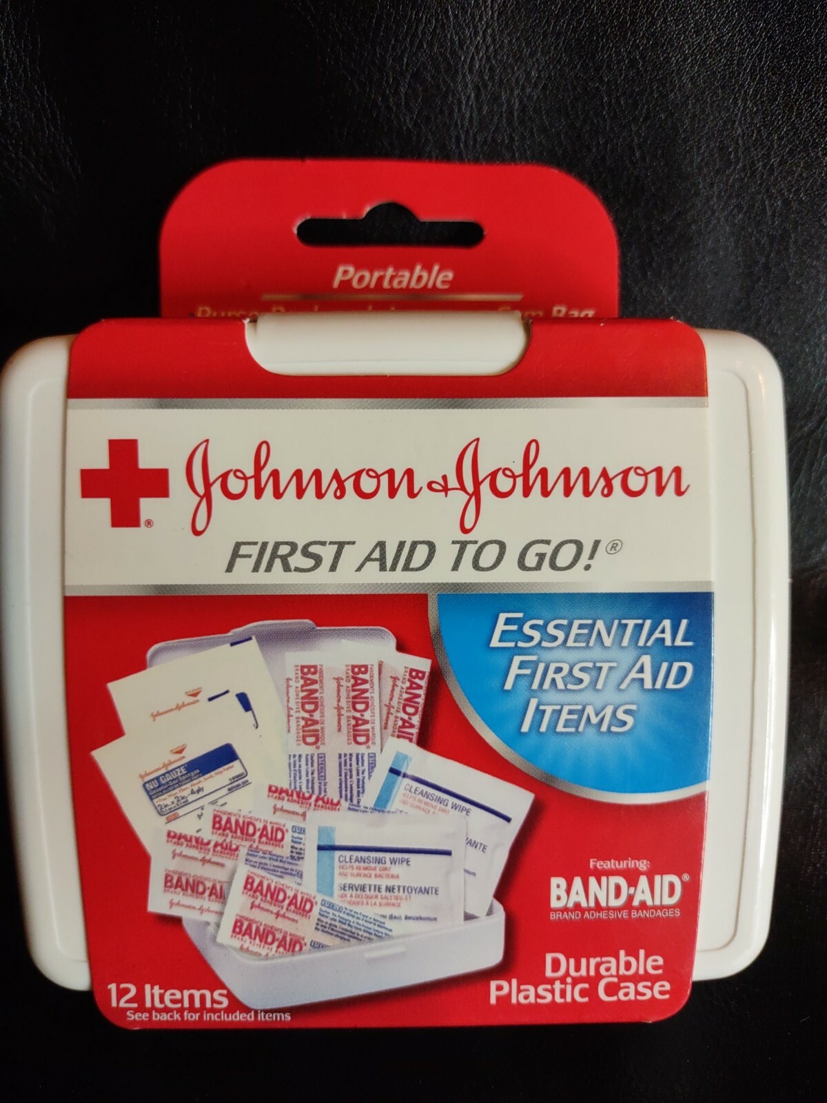 Johnson & Johnson To Go First Aid Kit 12 Pc Bandages Travel Purse Glove Box