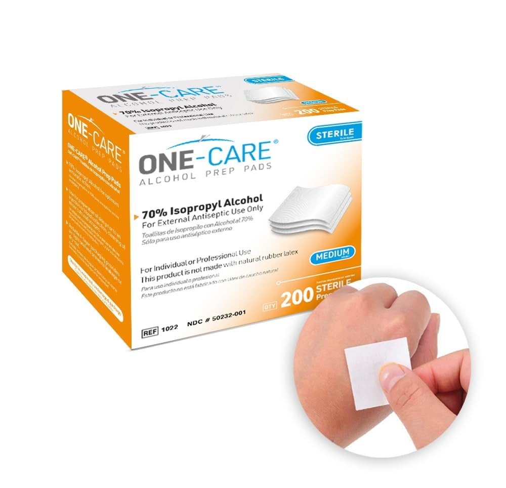 200 Individually Wrapped Sterile Prep Pads – Essential Skin Cleansing Wipes