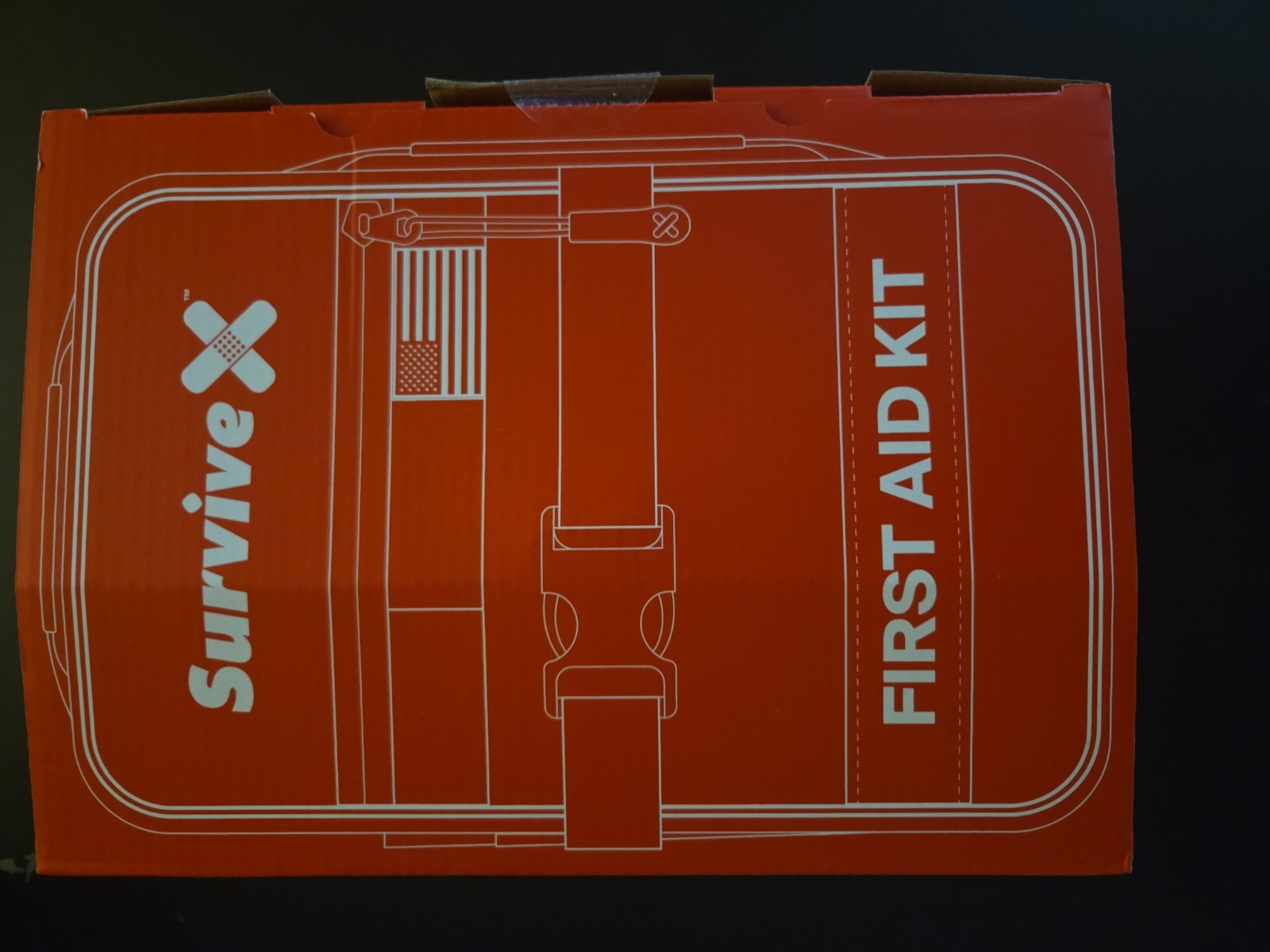 Survive X Large First Aid Kit Color Coded 4 Car Travel Home Camping Backpack