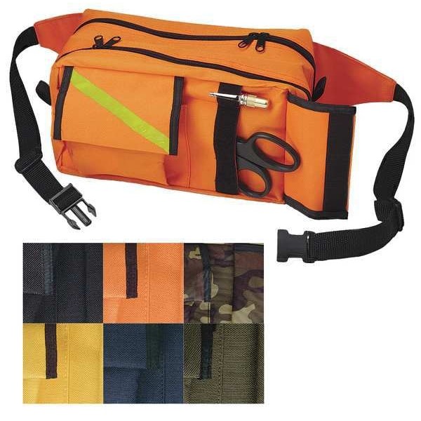 Emi 460 Yellow Fanny Pack, Nylon, Yellow, 10 In L X 6 In W X 5 In H