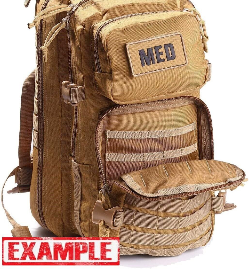 ELITE FIRST AID Tactical Trauma Kit #3 STOCKED w/ Backpack Medic Survival BLACK