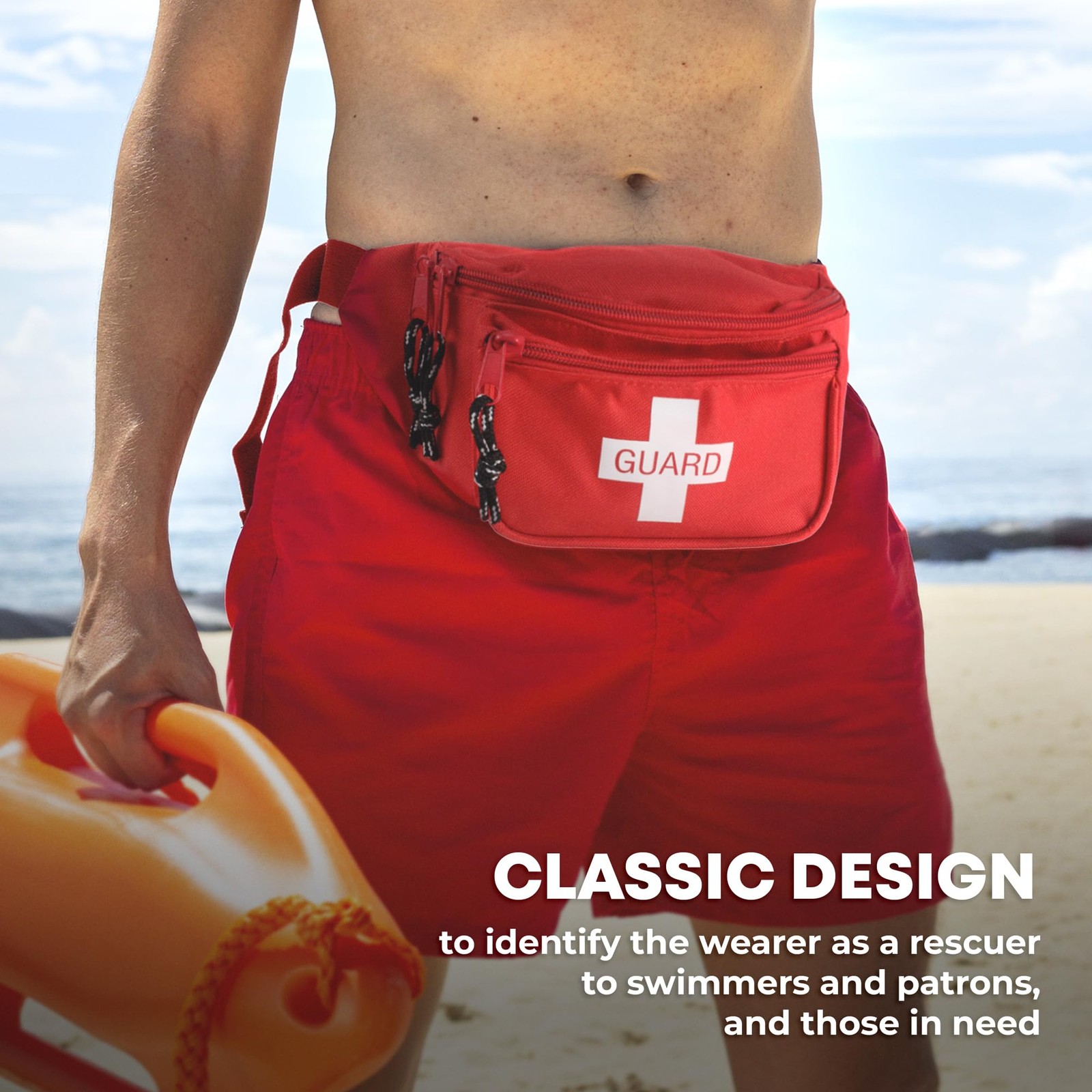 Ever Ready First Aid, Fanny Pack/Hip Pack, Fully Stocked 72 Piece Set
