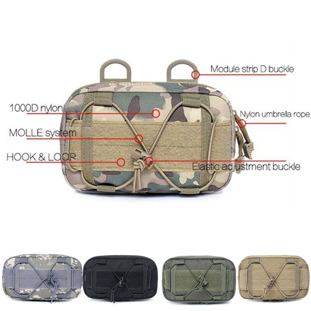 Men's Tactical Sling Shoulder Bag First Aid Kit Medical Pouch for Camping Hiking