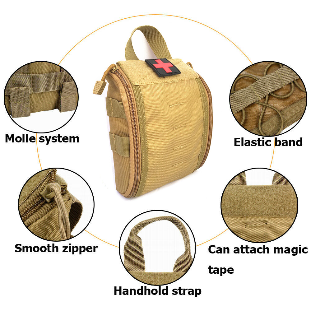 Outdoor Army EDC Medical Bag Molle Tactical Pouch First Aid Kits EMT Utility Bag