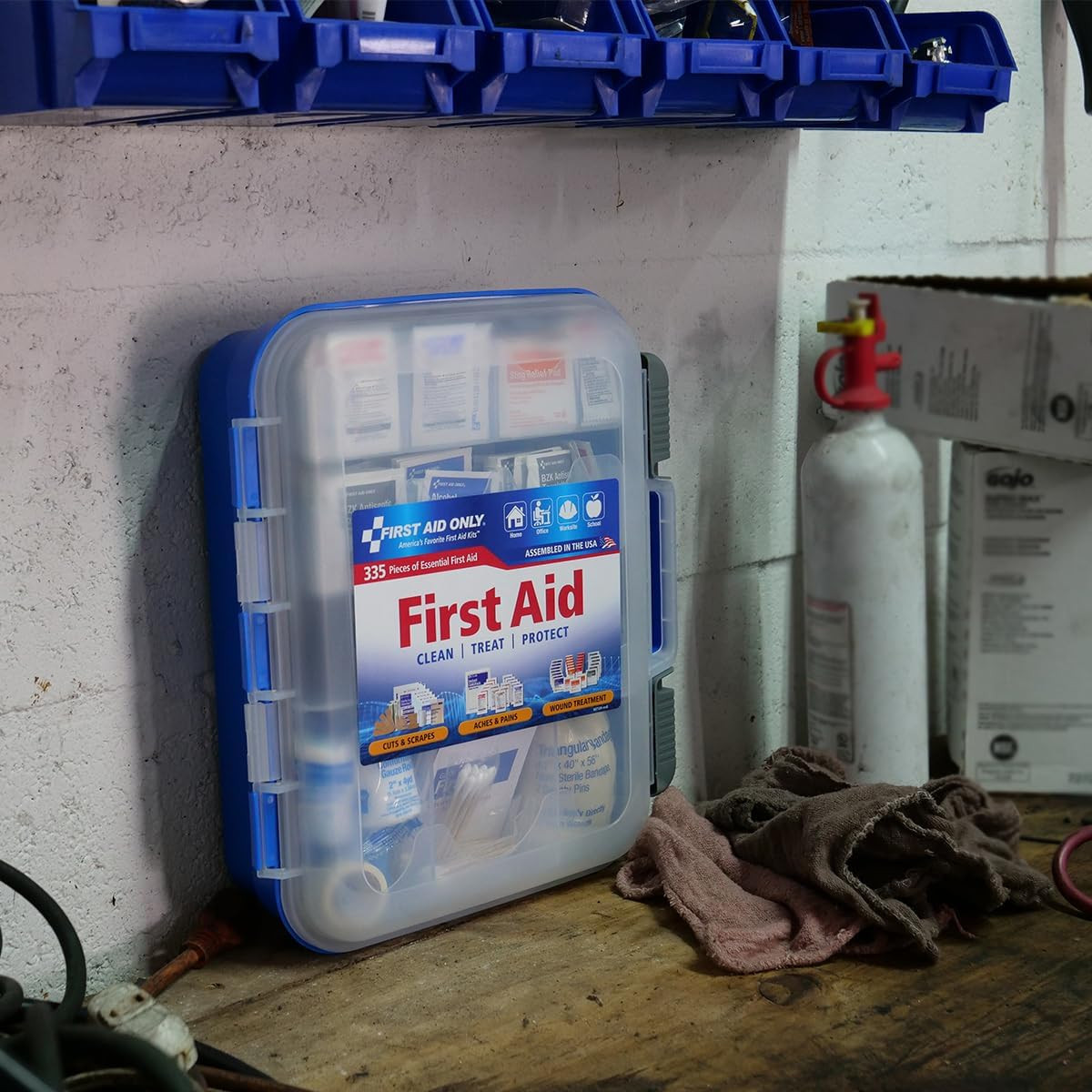 OSHA-Compliant 100-Person First Aid Kit – 335-Piece Emergency Medical Supply Kit