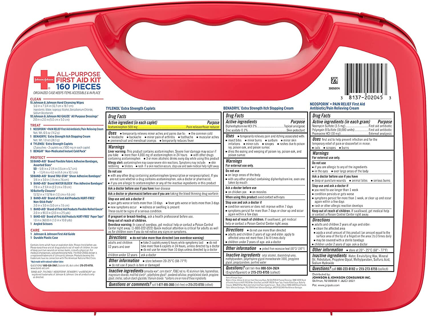 First Aid 160 Pieces All Purpose First Aid Kit, Portable Easy To Use, Top Deal
