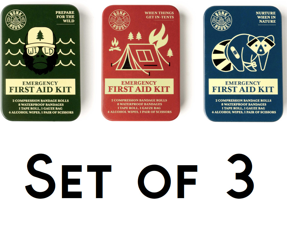 Set of 3 Bunkhouse Emergency First Aid Kits