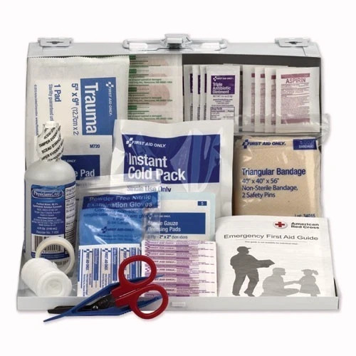 First Aid Only Aid Kit for 25 People, 107 Pieces, OSHA Compliant, Metal Case