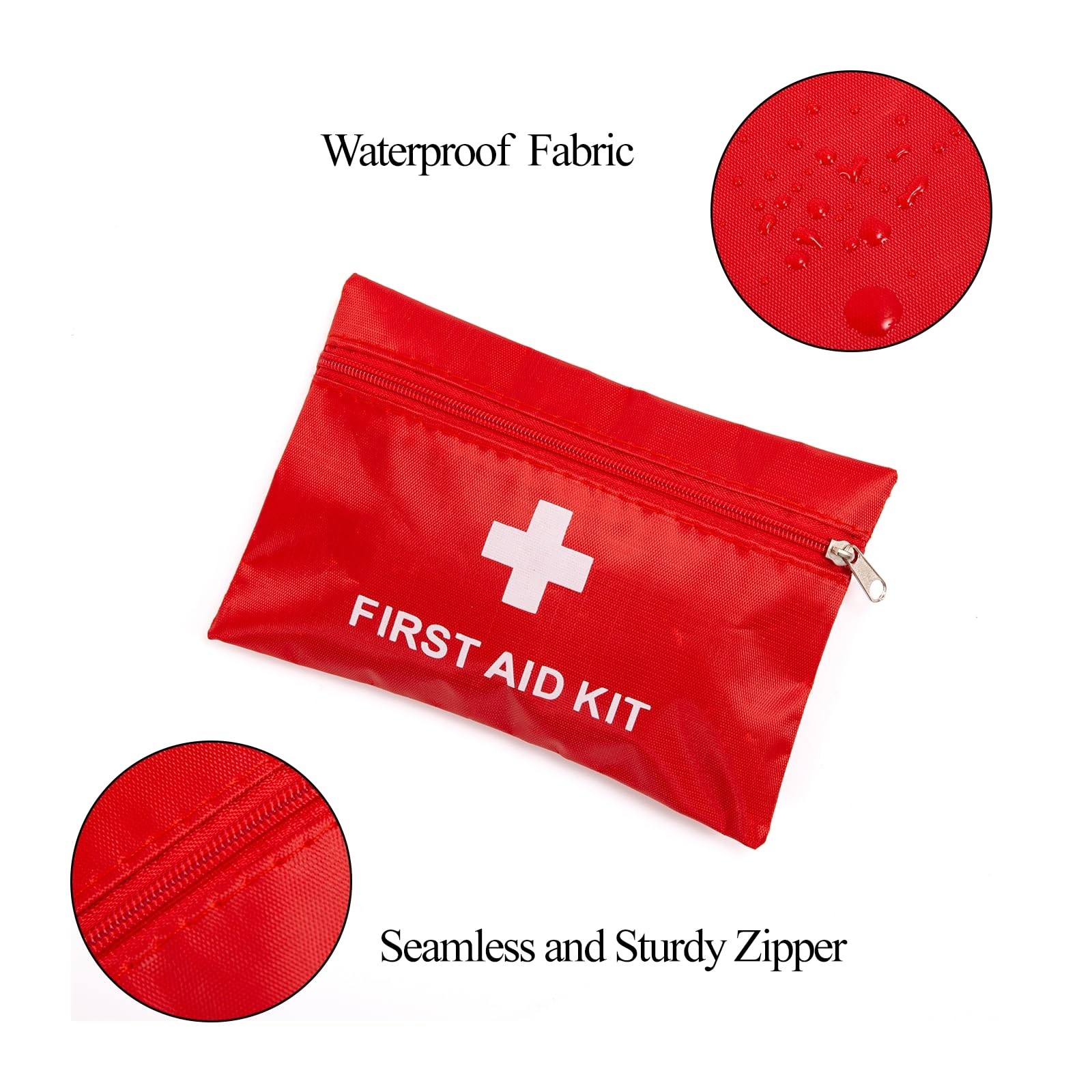 First Aid Bag Empty,Mini First Aid Pouch Empty,Mini First Aid Kit Bulk,Zipper…