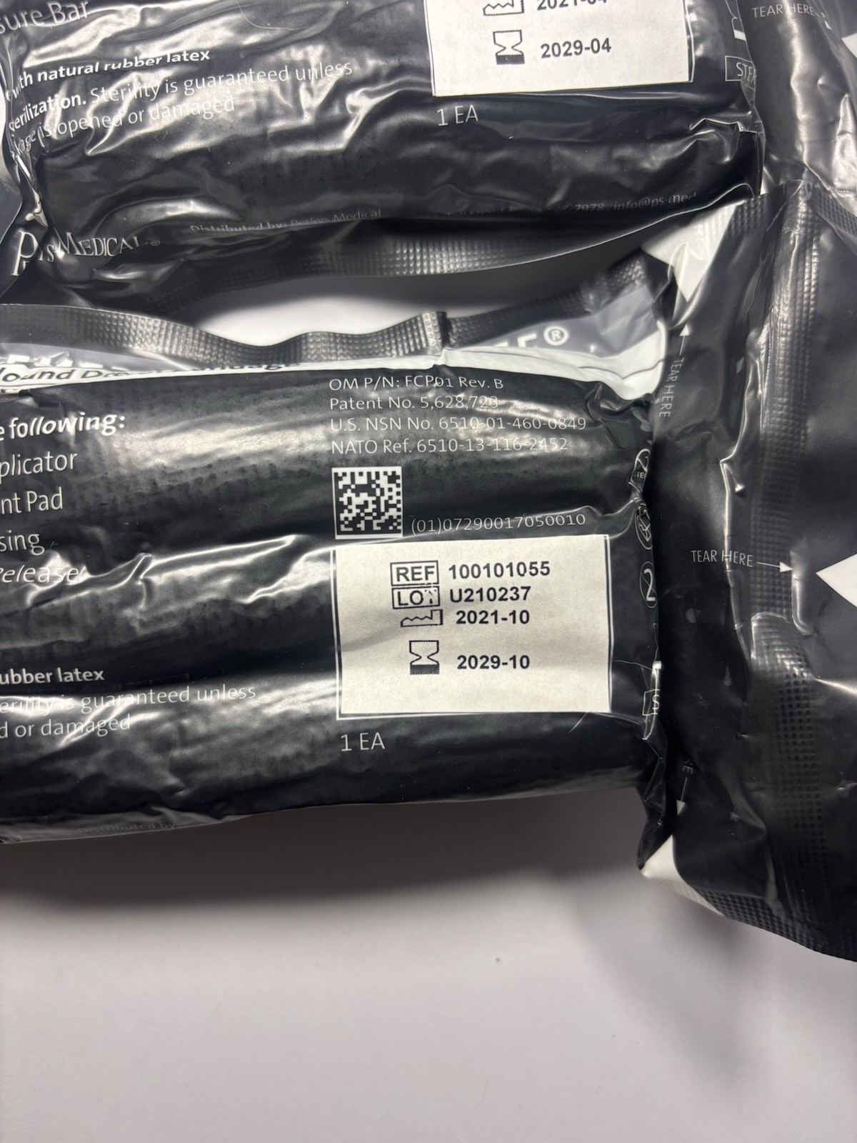 Portable Trauma Kit w HyFin Vent Chest Seal, CAT Tourniquet, Sterile Exp 2027-29