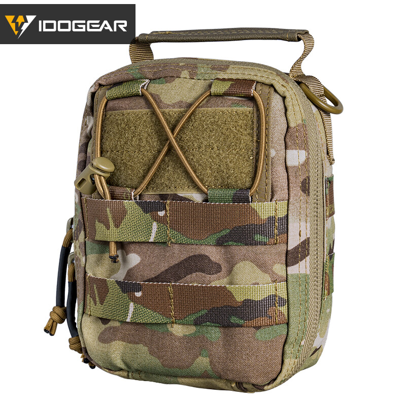 IDOGEAR Tactical Medical Pouch MOLLE Utility Pouch First Aid EMT IFAK 500D Nylon