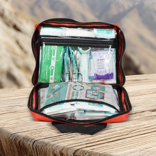 General Medi 250 Piece Small First Aid Kit – Foil Blanket, Cold Pack, Scissors
