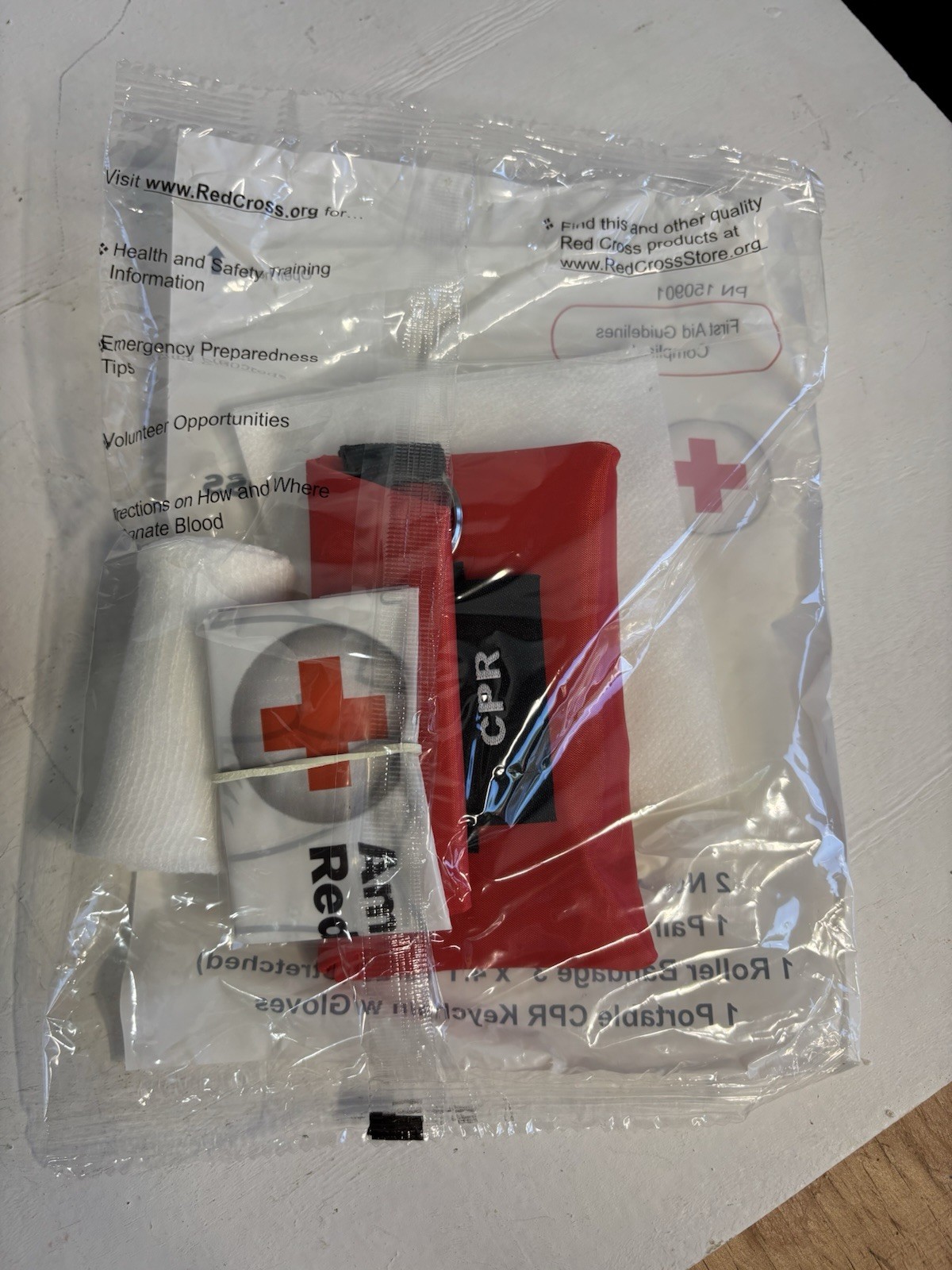American Red Cross instructors backpack
