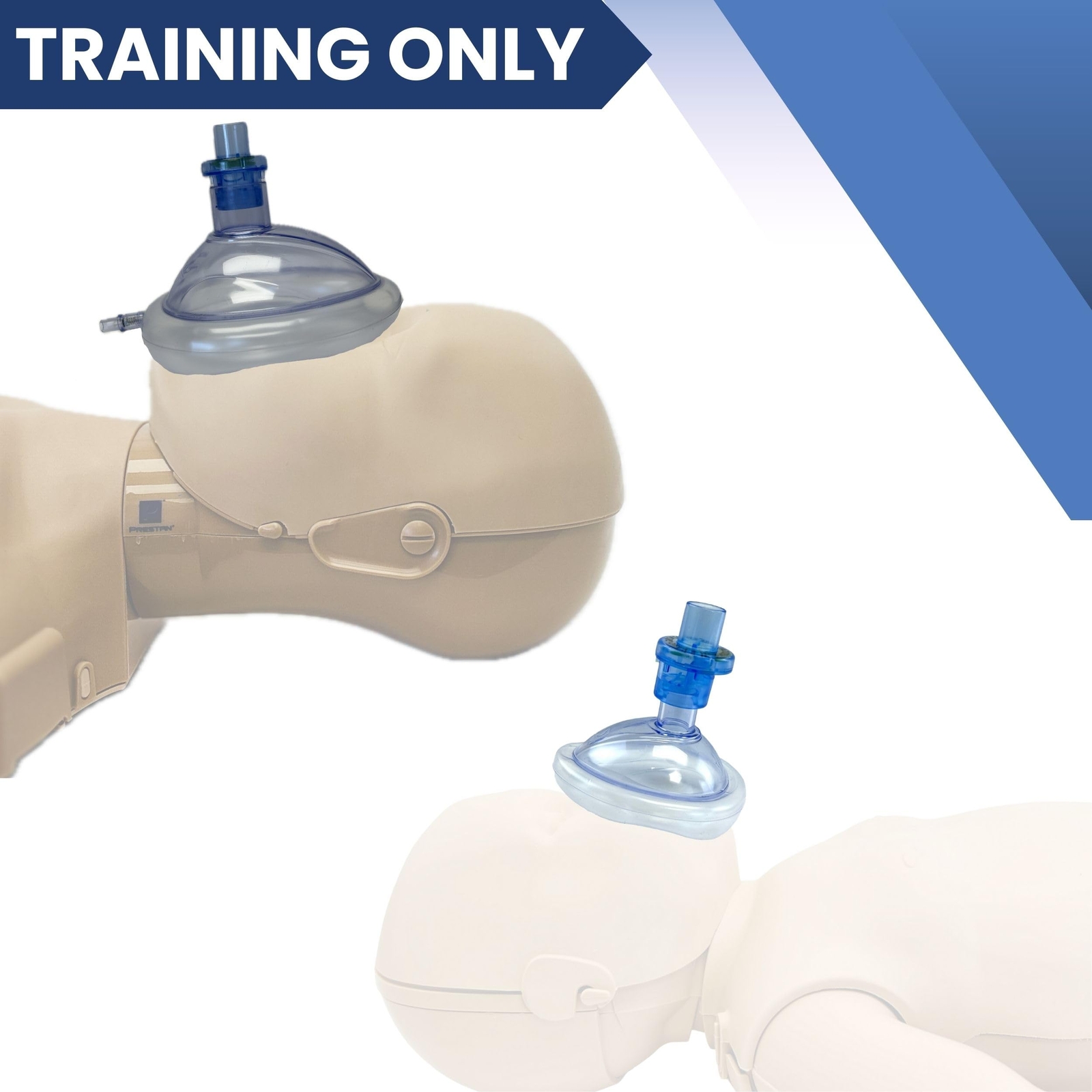 MCR Medical Combo Pack of CPR Training Masks, 5 Adult & 5 Infant with Valves