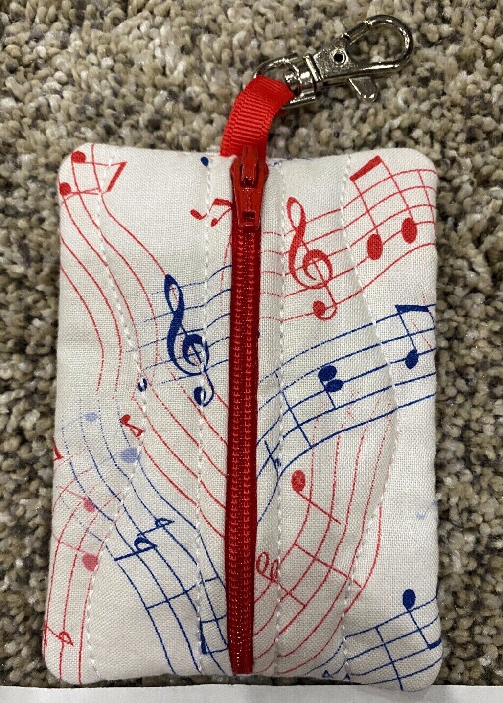 Clip on Pouch Case Holder Auvi-Q Inhaler Gift Card Money Identification Music