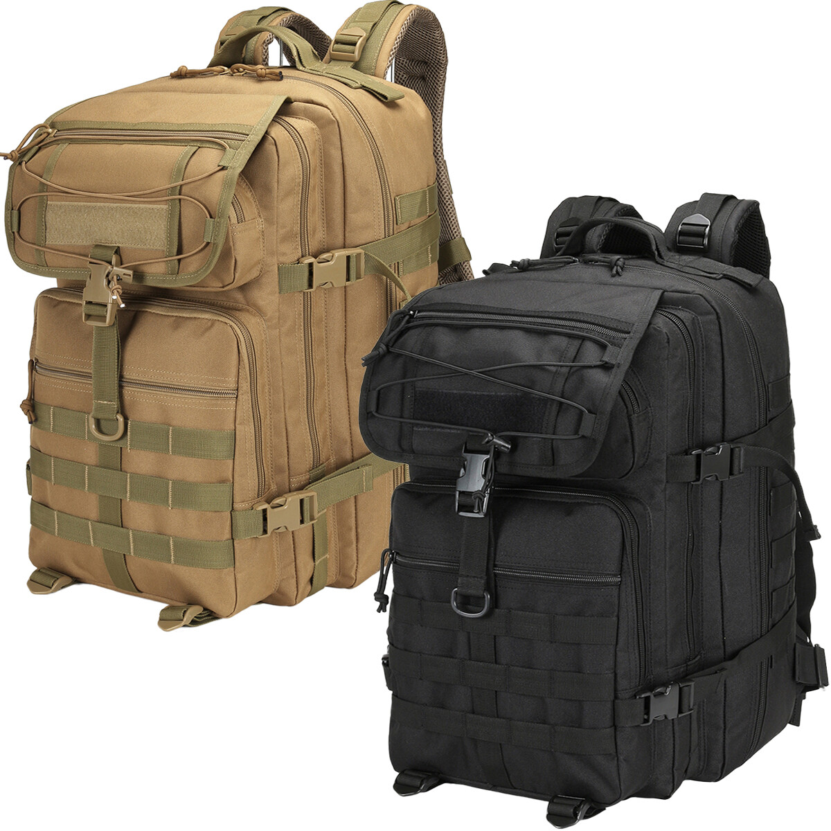 45L Military Tactical Backpack Army Assault Pack Rucksack Travel Hiking Backpack