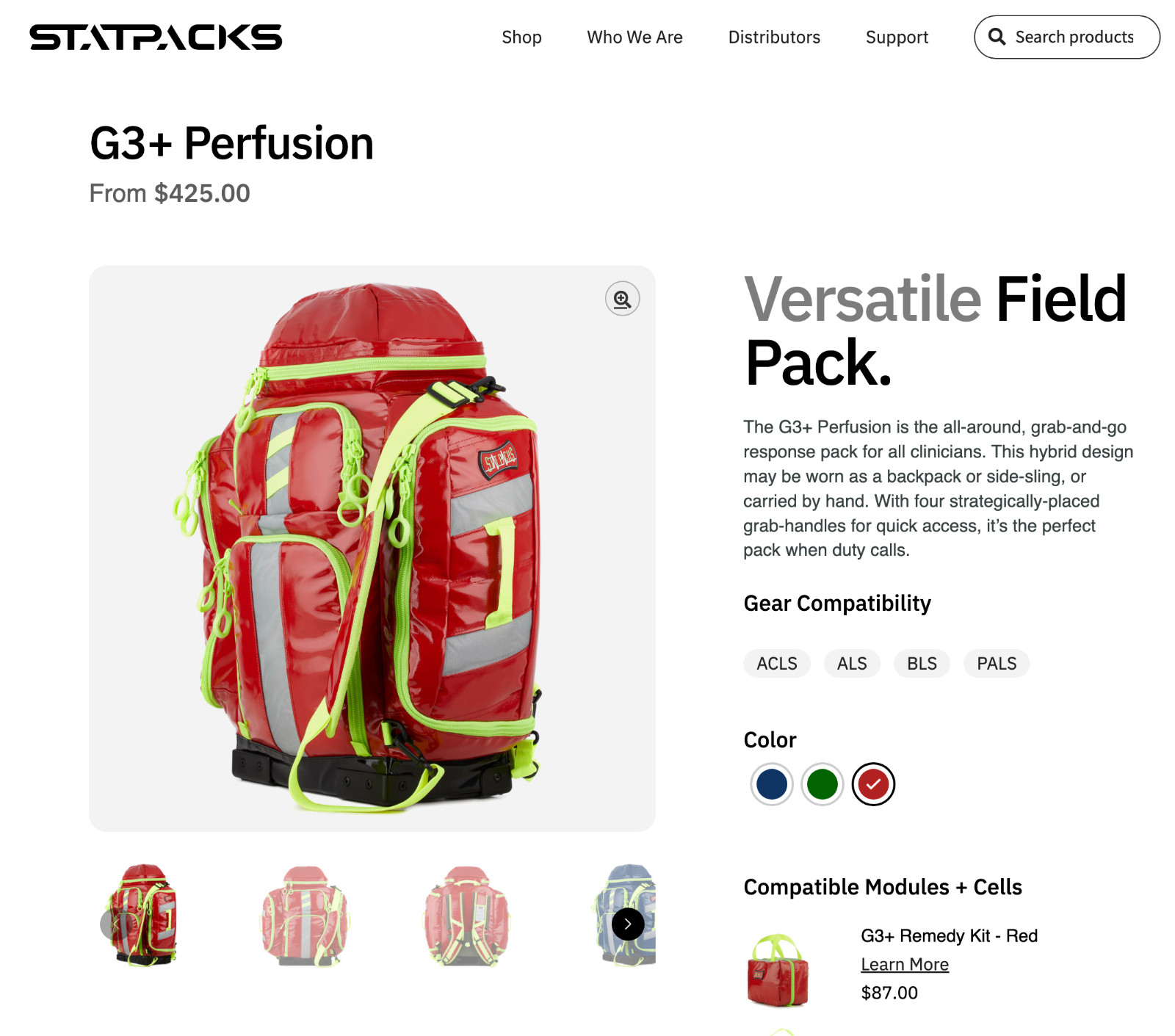 NEW! STAT PACKS G3 Perfusion Med EMS Pack Desert Camo Color Discontinued $465