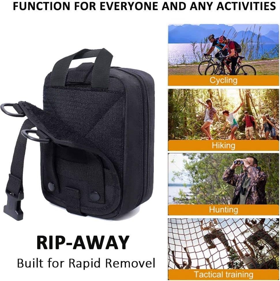 Ifak Trauma Kit, 74 Piece Upgrade Tactical First Aid Supplies, Molle Ifak Pou…