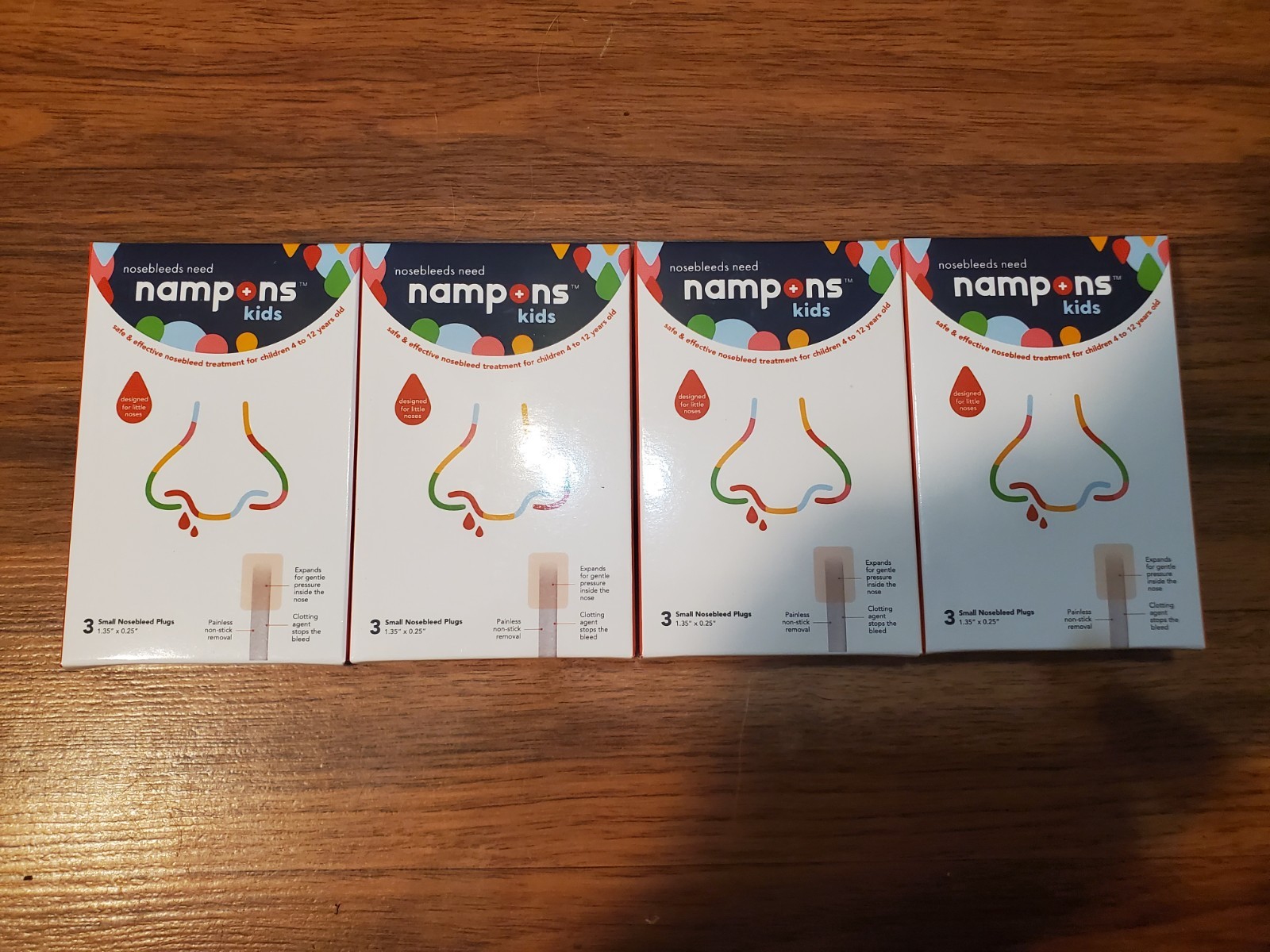 12-Pack Nampons Kids Stop Nosebleed Small