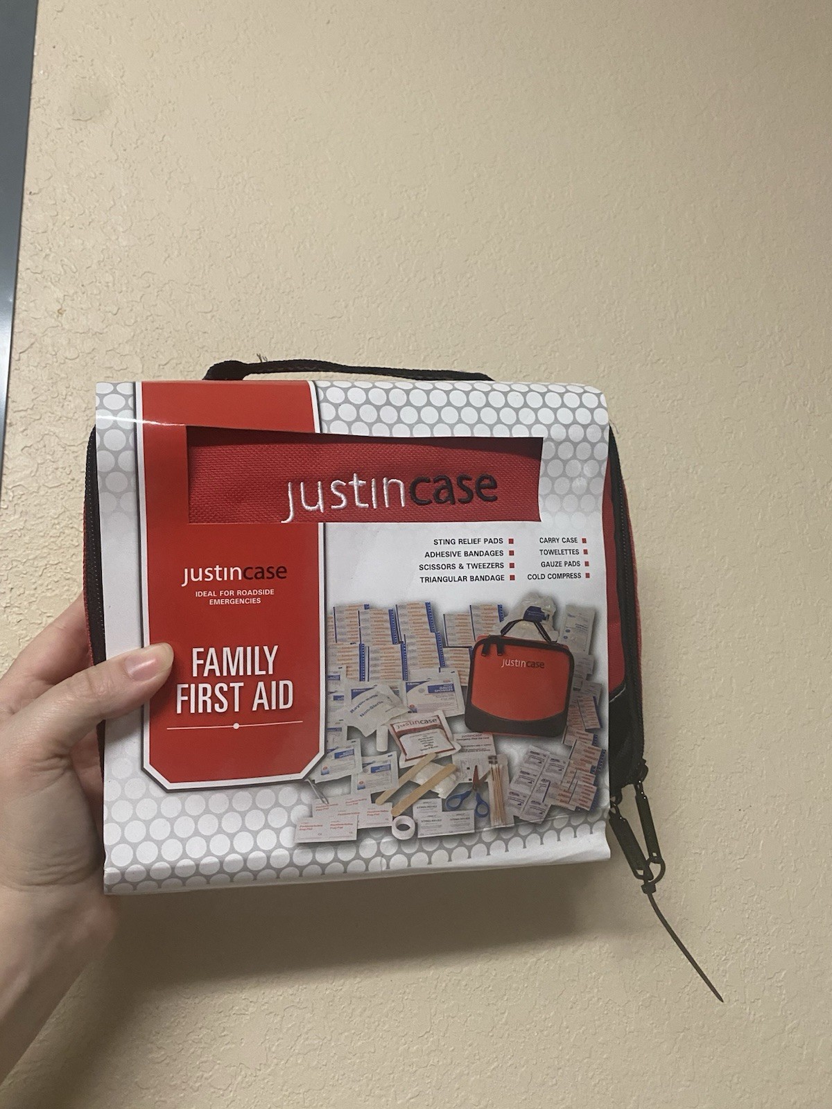 JustInCase Family First Aid Kit For Home Auto Travel 125+ Items Sealed Emergency