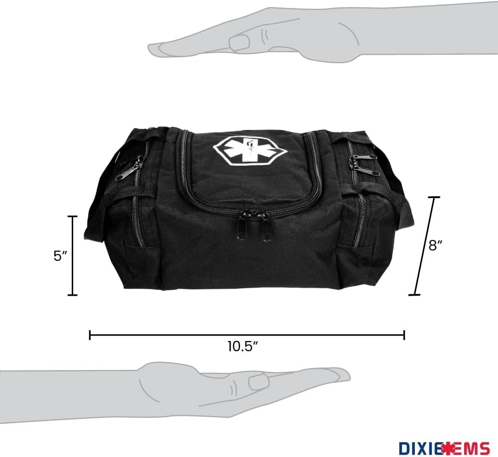 Dixie EMS Dixigear Empty First Responder II Bag – Tactical Black