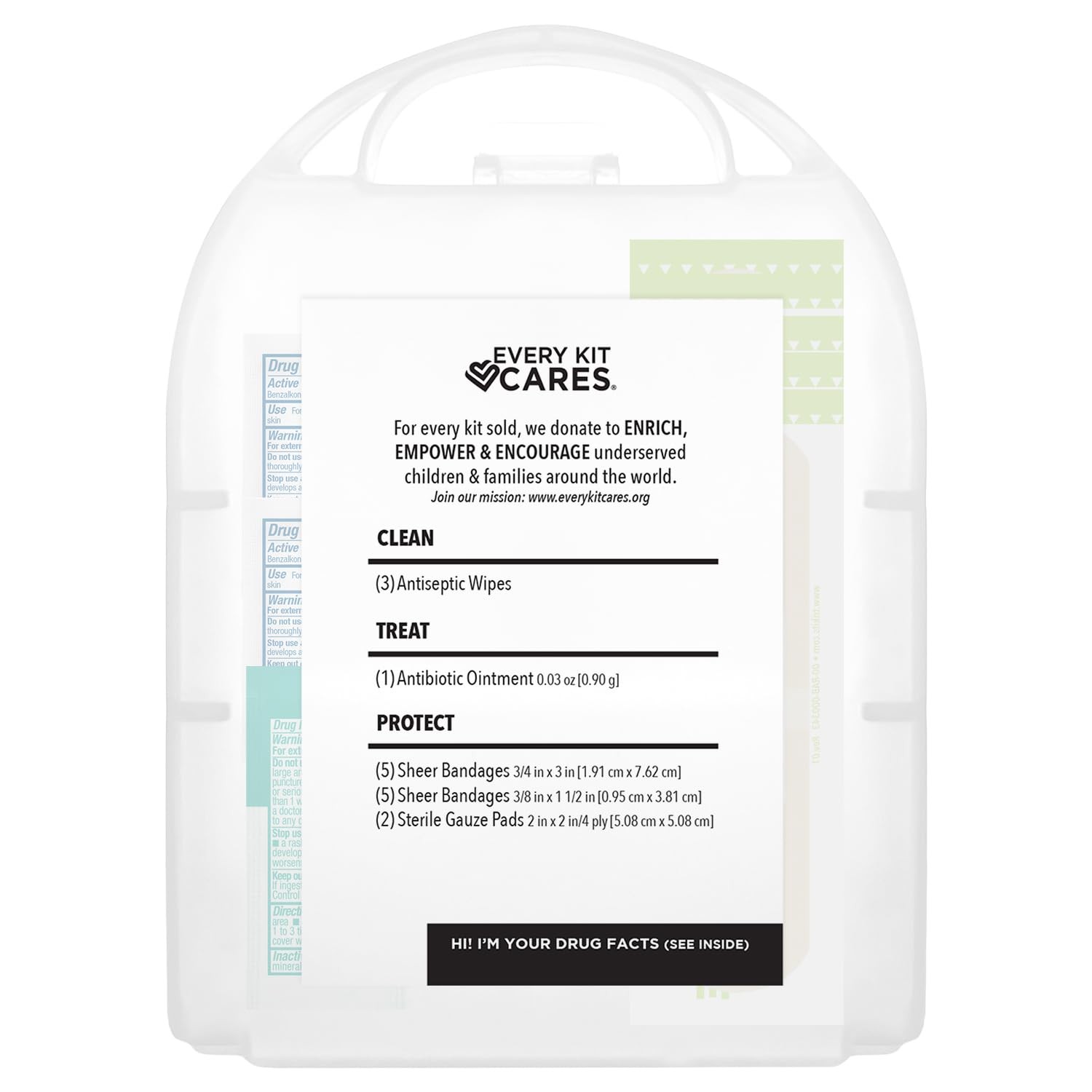 Be Smart Get Prepared Compact First Aid Kit, FSA/ 16 Count (Pack of 1), White