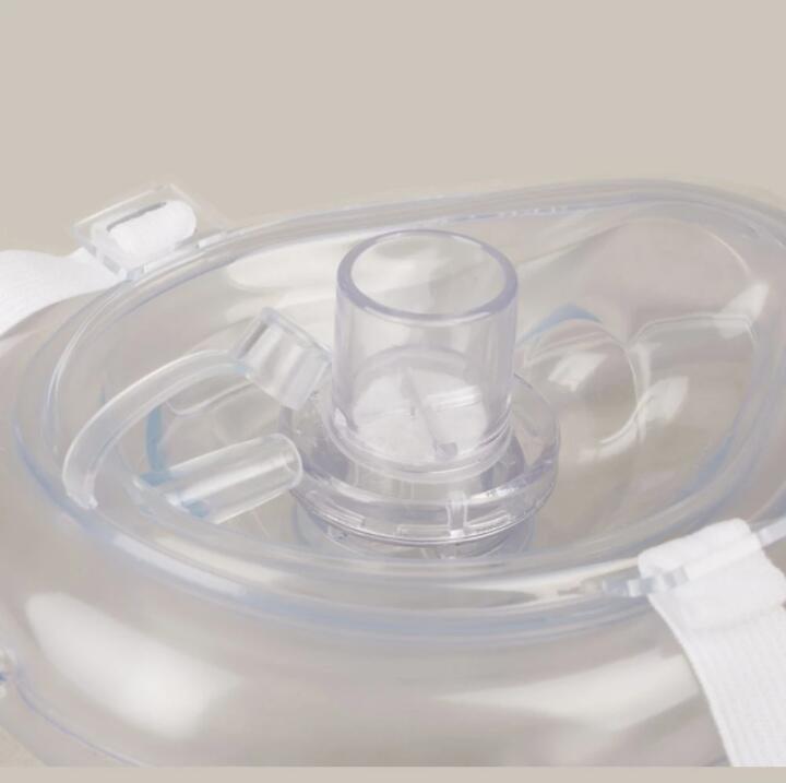 emergency CPR Breathing Mask One-Way Valve Reusable Artificial Respiration Mask