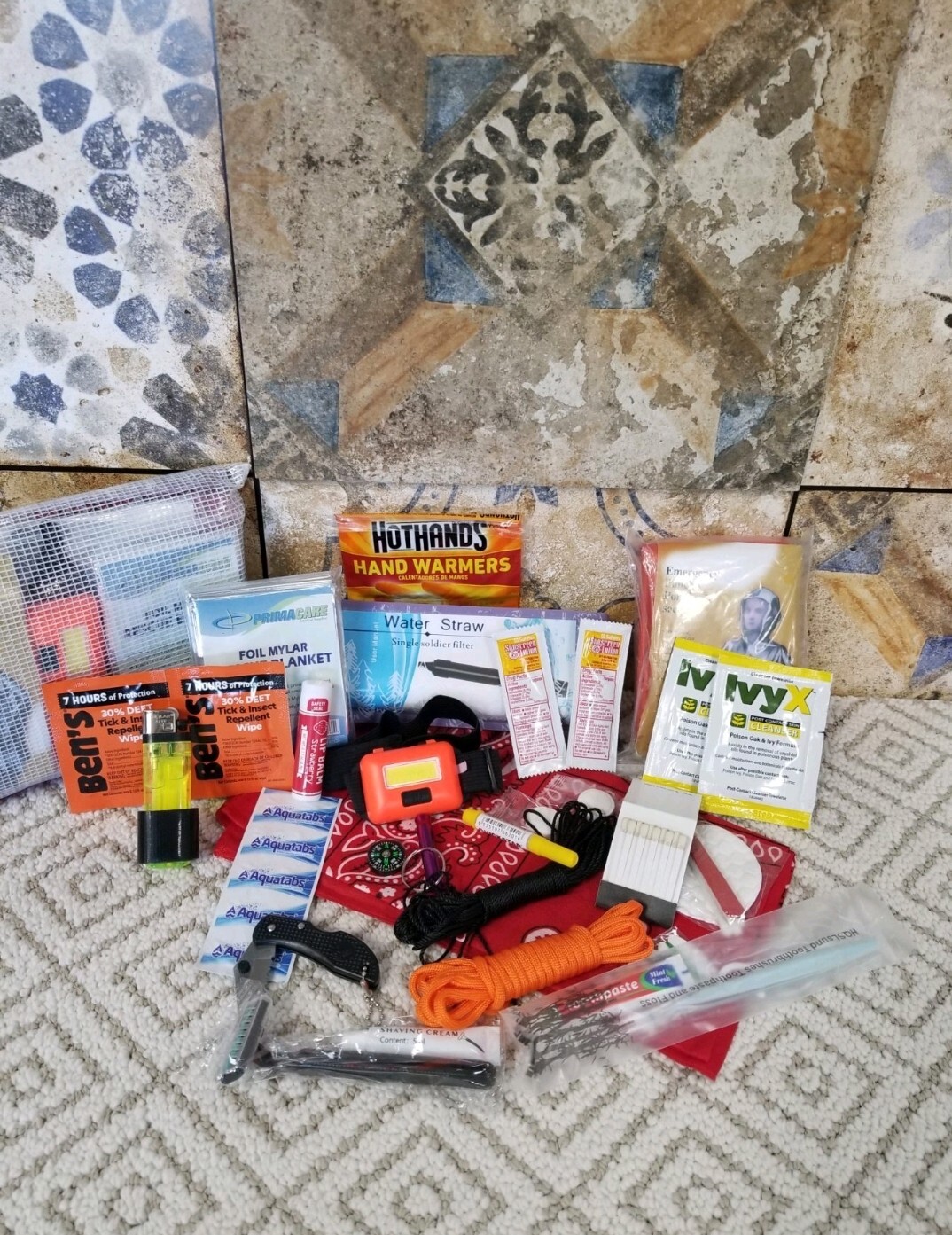 Grab And Go Travel Emergency Pouch The Self Rescue Kit.