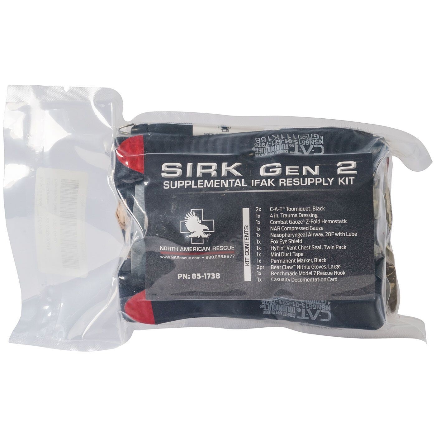 North American Rescue SIRK Gen II IFAK Resupply Kit w/ 2 Gen 7 Cat Tourniquets