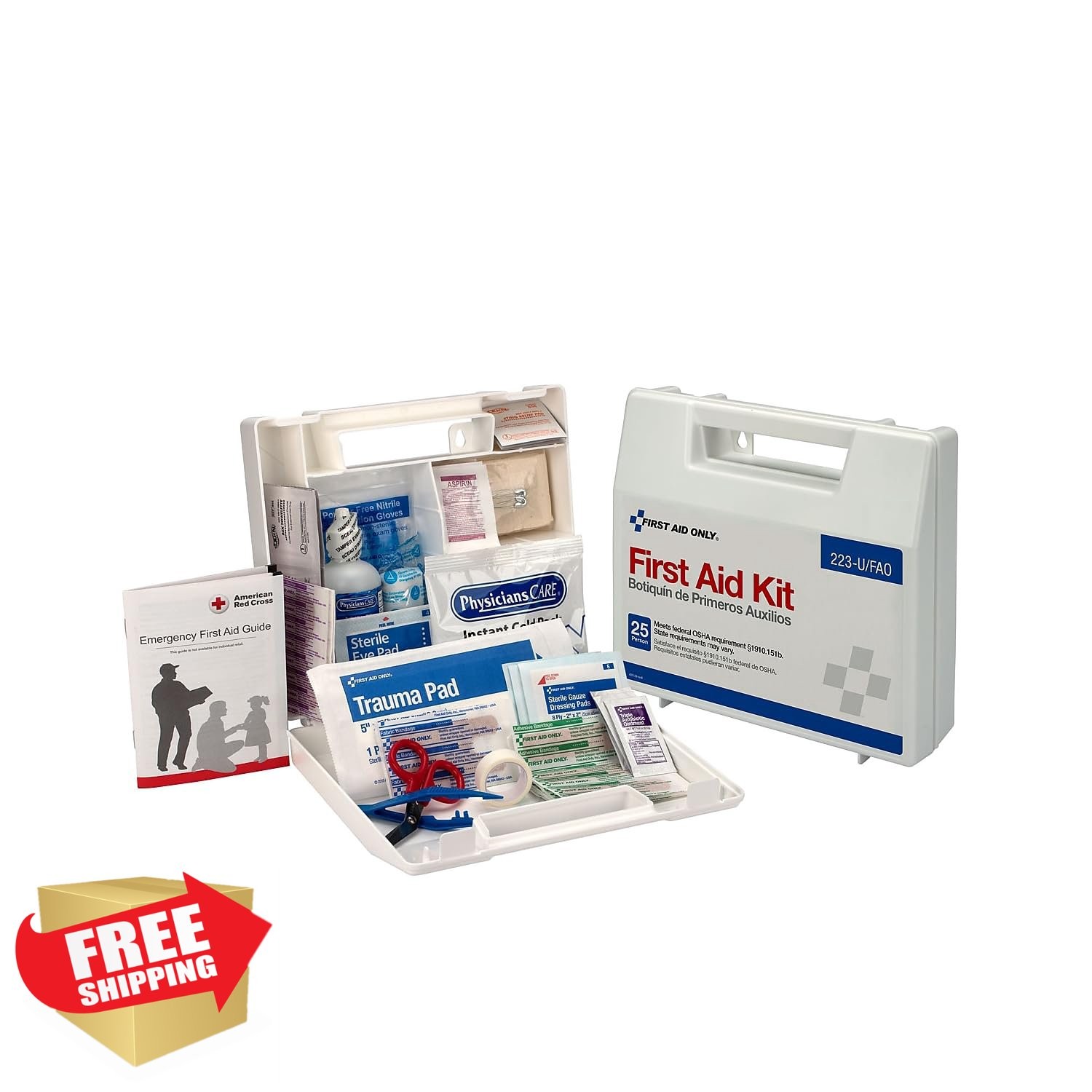 First Aid Only OSHA Kit 25-Person 106 Pieces