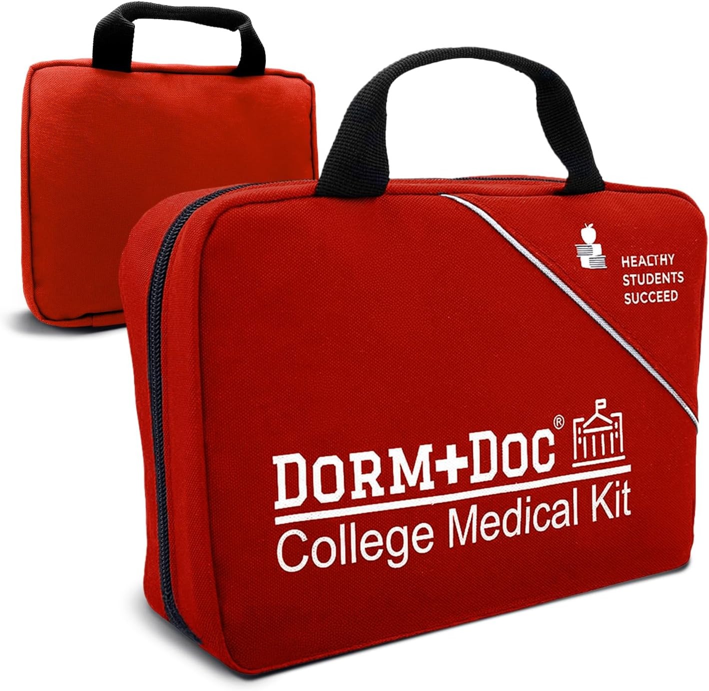 "College First Aid Kit – Compact Emergency Medical Kit for Dorm Rooms, School, S