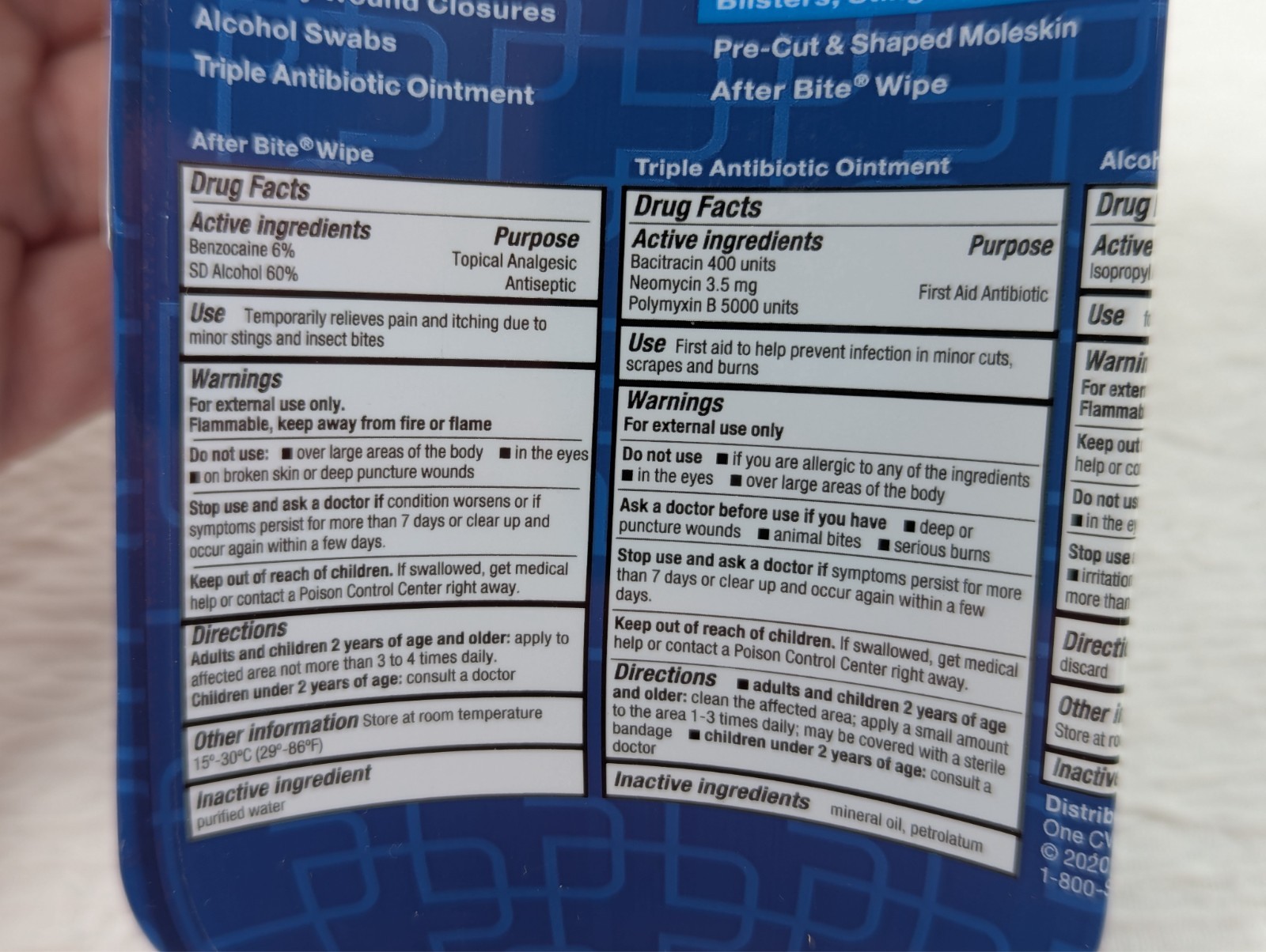 CVS Health – On-the-Go Essentials – 34 Piece First Aid Kits – 6 Pack