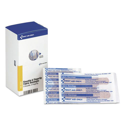 First Aid Only FAE3020 Sterilized Knuckle and Fingertip Bandages (10/BX) New