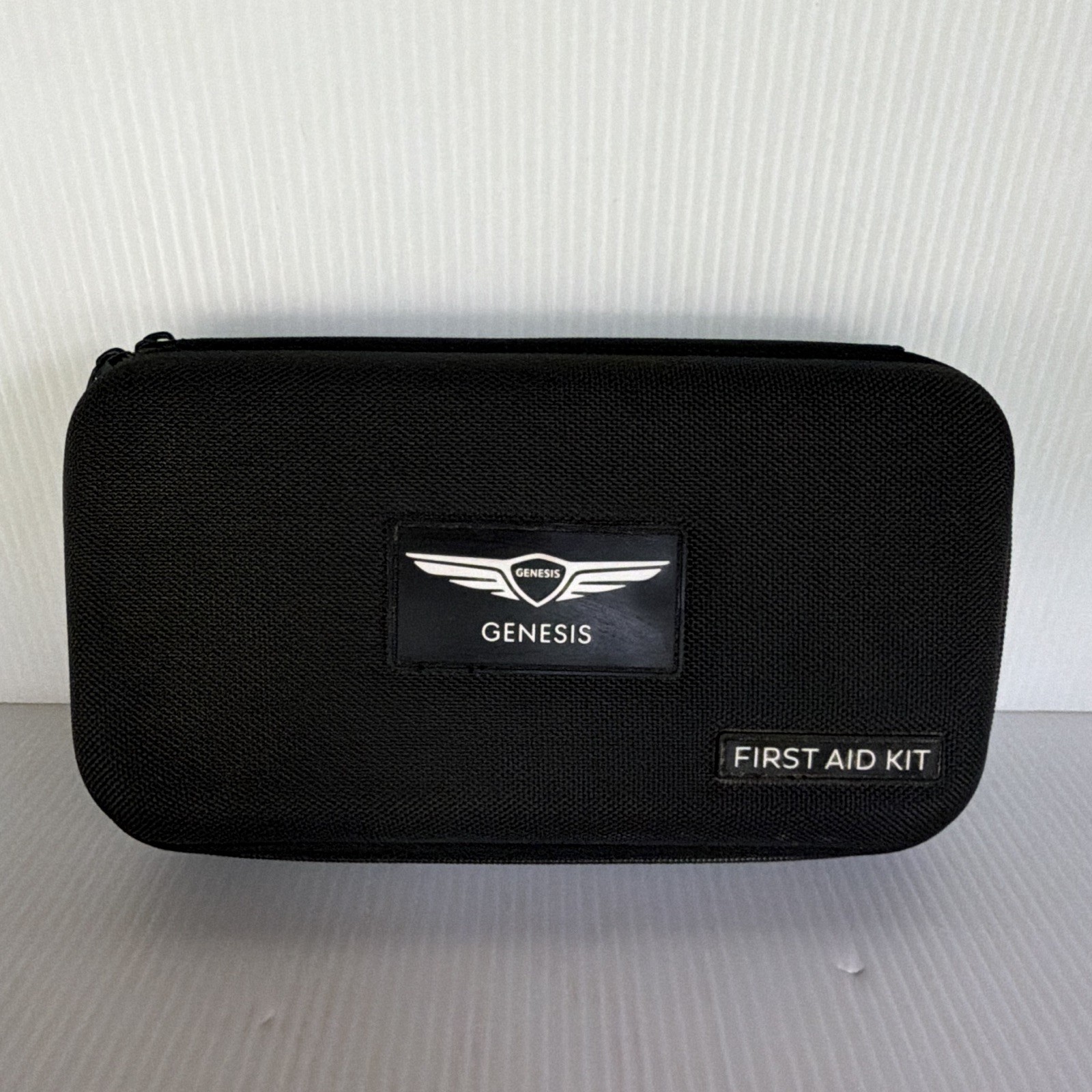Genesis Portable Black First Aid Kit Case w/ Cold Compress & Scissors Ect..