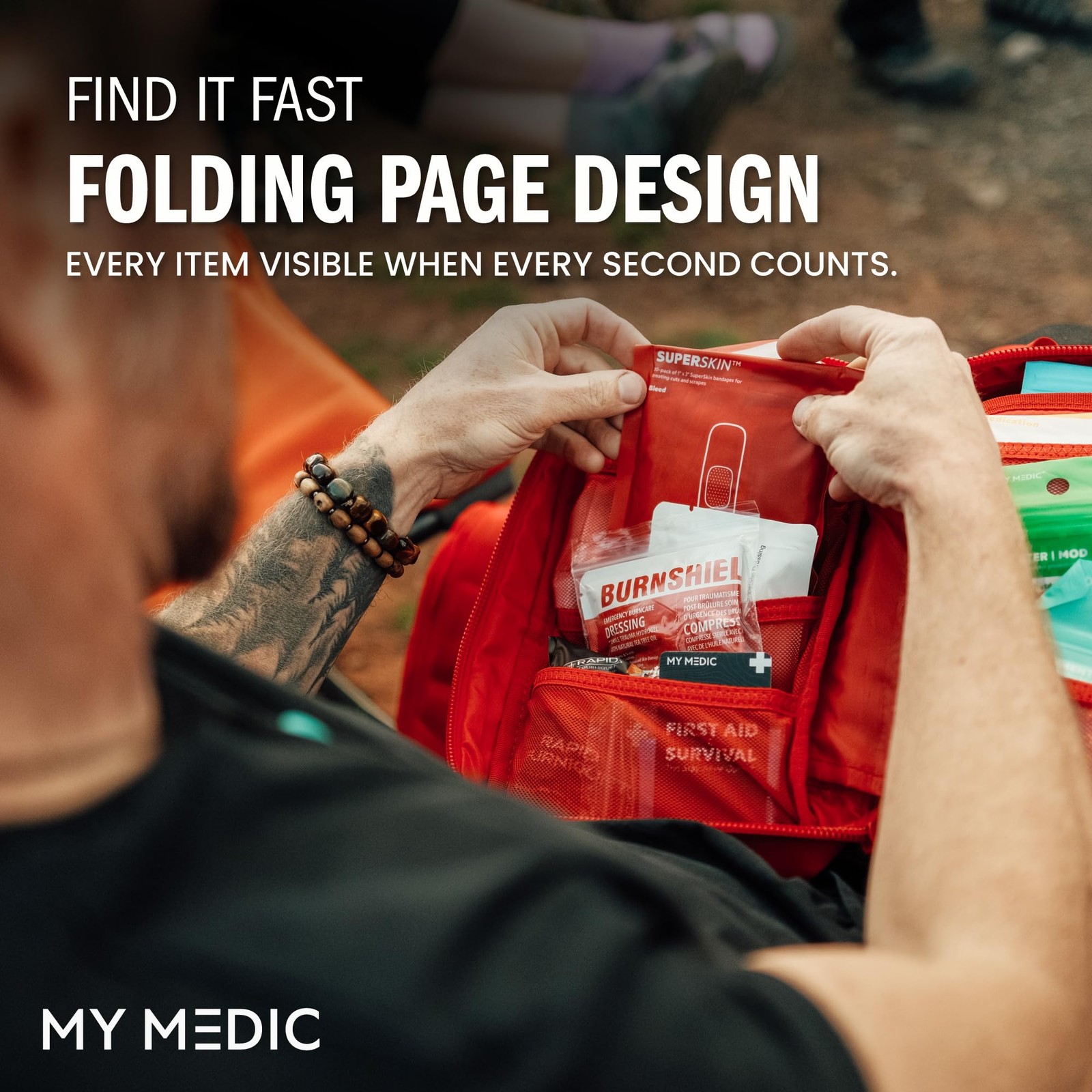 MY MEDIC MyFAK Standard Tactical IFAK & AFAK First Aid Kit – HSA FSA Items – …