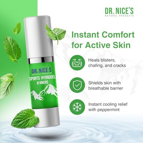 Sports Hydrogel For Hikers – Soothing Cooling Gel for 1 Fl Oz (Pack of 1)